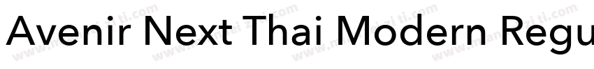 Avenir Next Thai Modern Regular字体转换